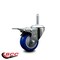 Service Caster 3 Inch Blue Polyurethane Wheel Swivel 34 Inch Threaded Stem Caster Total Lock Brake SCC SCC-TSTTL20S314-PPUB-BLUE-34212 - alternate 2